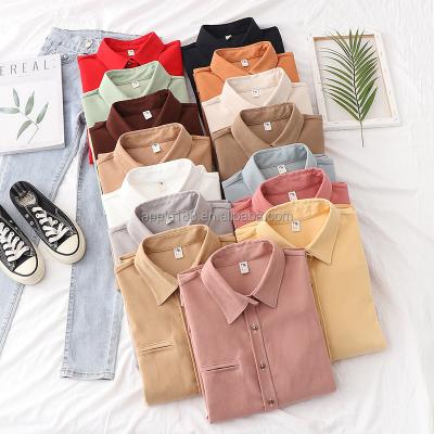 China Anti-wrinkle spring and Autumn New Women casual shirt factory wholesale for sale