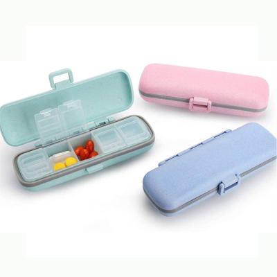 China Hot Sale 5 Pill Case Plastic Box Large Capacity Weekly Vitamin Pill Box Storage Box for sale