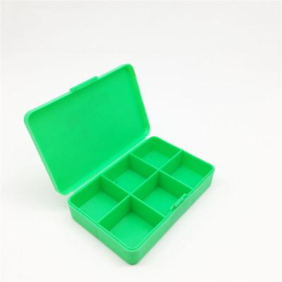 China Plastic Customized 6 Case Promotional Weekly Large Capacity Vitamin Pill Box Plastic Storage Box for sale