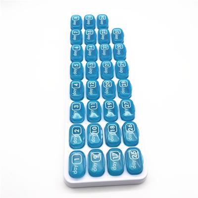 China HT Plastic Factory Hot Sales For 31 Days Promotion Monthly Plastic Pill Box for sale