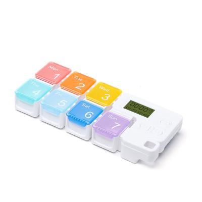 China Smart 7 Plastic Weekly Hot Sale Pill Organizer Plastic Storage Weight Loss Pills Box for sale