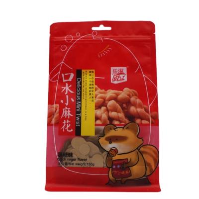 China Impact Resistance Printed Bag Side Heat Seal Polythene Food Packaging Gusset Matte Plastic Snack Cheese Bar Packaging Bags for sale