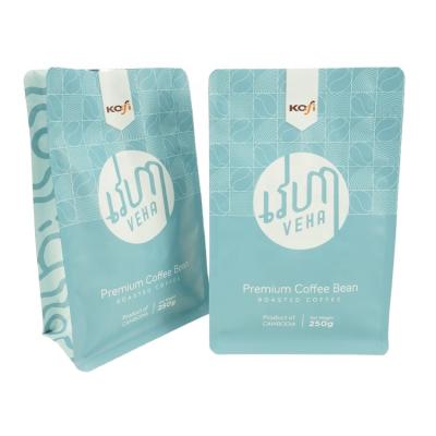 China Wholesale Custom Moisture Proof Logo Plastic Stand Up Sack Coffee Bags With Valve for sale