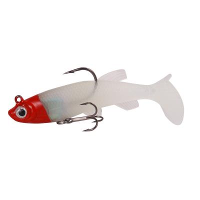 China PVC Hook 3D Lure High Carbon Steel Eyes Color Customizable PVC Soft Fishing Lure for sale