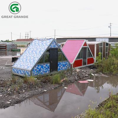 China Impermeable plegable moderno de la casa del envase del triángulo y aislamiento térmico en venta