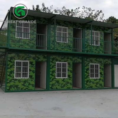 Chine Conteneur en acier de bureau de site de conteneur modulaire portatif préfabriqué de Chambre pour le camping d'armée à vendre