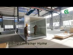 Prefabricated  Foldable Container Home Cabin Galvanized Steel