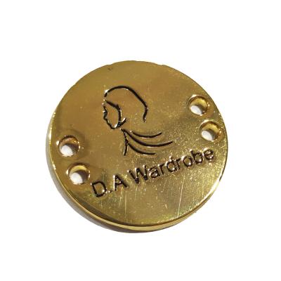 China wholesale custom high quality cheap 3D metal badges for garment for sale