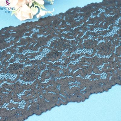 China Cheap And High Quality High Elastic Spandex Stretch Lace Knitted Nylon Bandage for sale