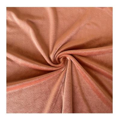 China Spandex-Polyester-Normallack-super weiches Gewebe Coral Red Double Side zu verkaufen