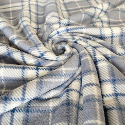 China Drukte de polyester Klassieke Plaid Super Zachte Stof voor Schoenenkleren Pillowslip Te koop