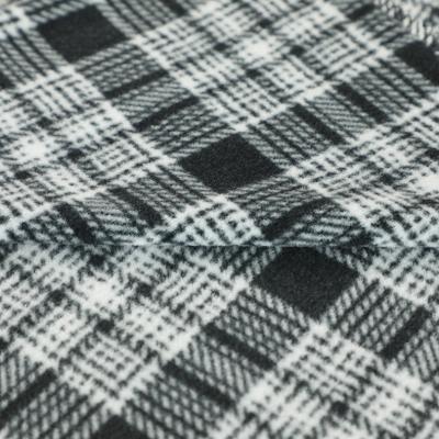 China Polyester-druckte kationisches Mikrovlies-Gewebe-Plaid 100% polares für Sofa Pillowslip Blankets zu verkaufen