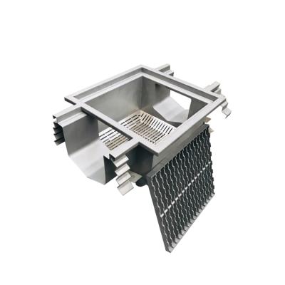 China Industrial Square Stainless Steel Professional Floor Drain Types Floor Type Drain For Food Industry for sale