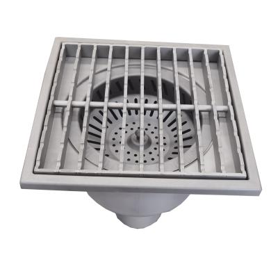 China Industrial Meat Processing Plant 304 Stainless Steel Floor Drain Square Industrial Floor Drain for sale