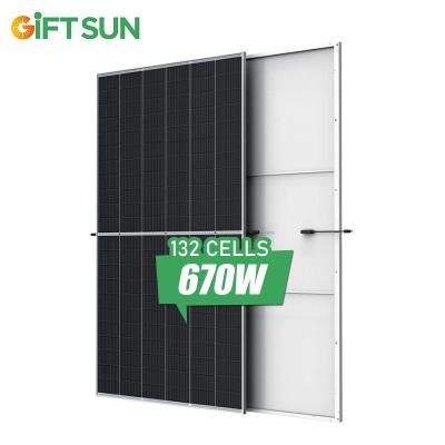 China High Efficiency Renewable Energy Solar Panel Monocrystalline Solar Panel Half Module 640w 650w 660w 670w Mono Photovoltaic Solar Power Cells Solar Panel for sale