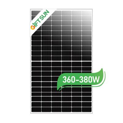 China High efficiency mono solar panel hot sale solar panel 166mm 360w 380w solar panel high efficiency for sale