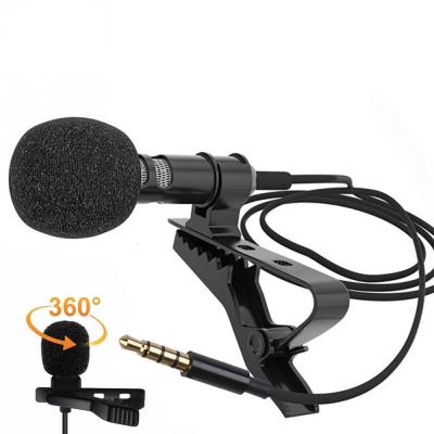 China Factory Price Free Sample Professional Recording Video Voice Recording Mini Lavalier Microphone For Professional Lapel MIC for sale