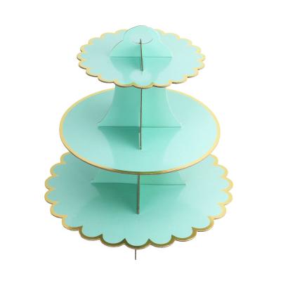 China Interesting Tiered Type Party Decoration Cupcake Stand Dessert Cupcake Christamas New Price Tiered Stand for sale