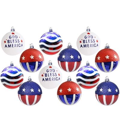 China Large 8cm Outdoor Plastic Customs Logo Christmas Balls for sale