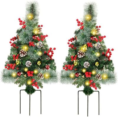 China Wholesale Christamas Decoration Pe Artificial Prelit Mini Decorative Christmas Tree for sale