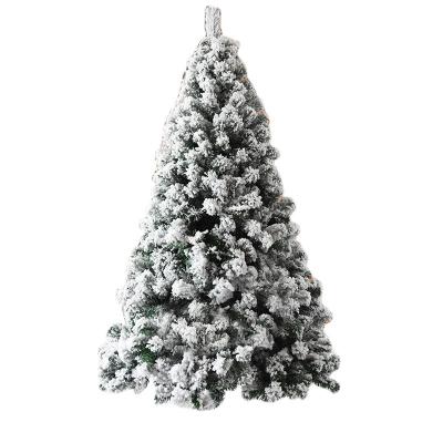 China Wholesale Christamas Decoration Pe Decorative Artificial Prelit Mini Snowfall Assembled Christmas Tree for sale