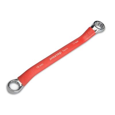 China Repair Tools Supplier Good Carbon Steel Double Ring Offset Hand Wrench for sale