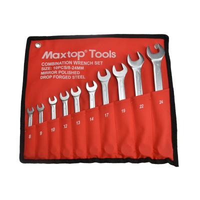 China Repair Tools Maxtop 10 Pcs Combo Wrench Tool Kit for sale