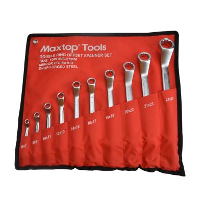 China Repair Tools Best Price 10 Pcs Double Ring Offset Wrench Tool Kit for sale