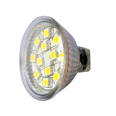 China MR16 12PCS 5050SMD cup light 3w glass led spot light warm white for sale