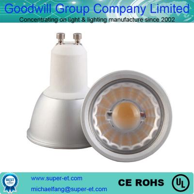 China Non dimmable GU10 5w COB led spot light super bright spot bulb for sale