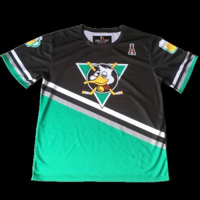 China Breathable 100 Polyester Team Sublimation Hockey Unisex Custom T-shirt Design for sale