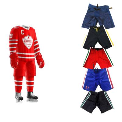 China 2022 Wholesale Customized Logo Polyester Custom Sublimated Ice Hockey Antibacterial Quick Dry Breathable Pants for sale