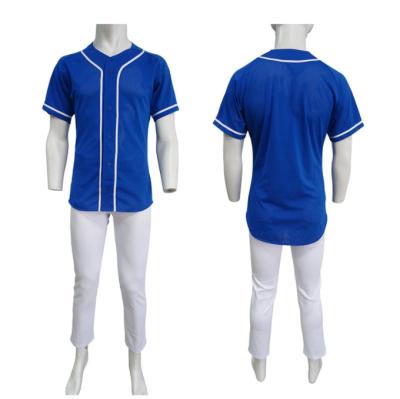 China Breathable Blank Baseball Shirt Customize Logo Polyester Baseball Tank Top Men Baseball Shirts Short Sleeve for sale