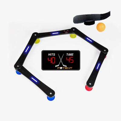 China Adjustable Extreme Soft Digital Hockey Trainer Five Section Hockey Training Aid Smart Stickhandling Trainer for sale