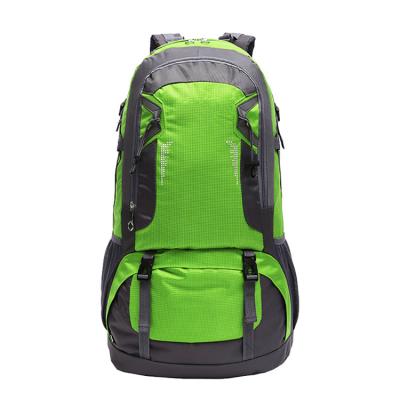 China Custom Logo High Quality Sports Waterproof 55 Hiking Backpack With Shoe Compartment for sale