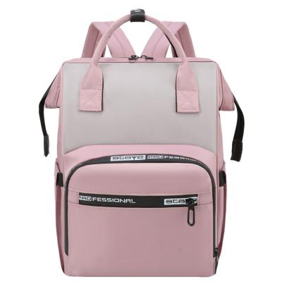 China Anti-theft brand name large capacity backpack diaper bag functional multifunctional adult mom for baby for sale