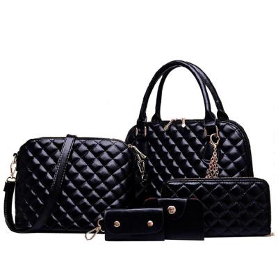 China 2022 High Quality Wholesale Ladies Handbags Cheap Handbag Sets 5 Pieces Women Bags Elegant Purse for sale