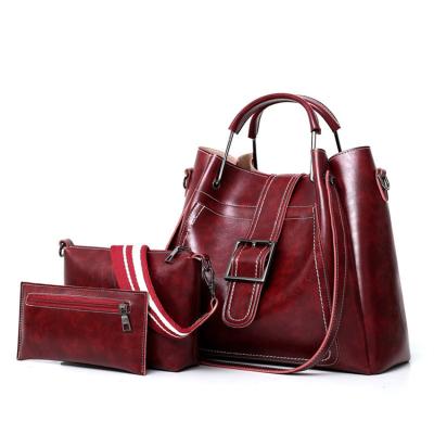 China 2022 high quality hot sale elegant fashion shoulder clutch women ladies bags handbag set from china high quality for sale