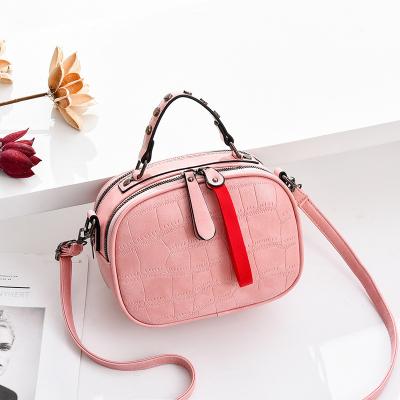 China High Quality Korean Pink Leather Fashion Designer Luxury Tote Shoulder Bags Waterproof 2022 Ladies Women for sale