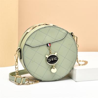 China New Style High Quality Leather Ladies Cross - Round Body Chains Evening Clutch Bags Handbags Luxury for sale