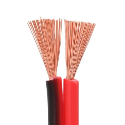 China Factory direct sale power flat wire 2 core red and black equipotential line electrical cables for car stereo devices for sale