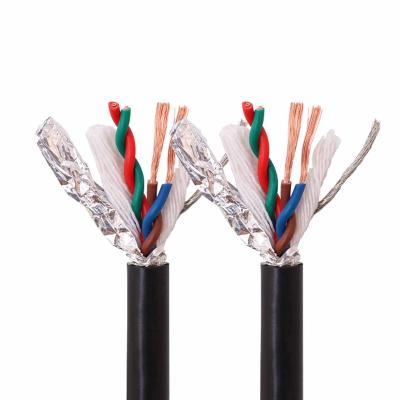 China Transmission Control Cable Good Quality 1 2 3 4 5 Pair Twisted Pair Shielded Cable RVVPS Shielded Twisted Pair Power Cable for sale