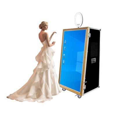 China 65 inch magic interactive selfie photo mirror booth machine for party or wedding for sale