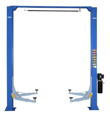 China Factory Direct Sale Liba 4 Tons Car Lift 4000kg Post Lift 2 Gantry for sale