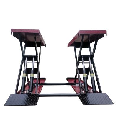 China Car repair shop car lift LIBA 5000kg scissor car lift basement plate garage repair equipment with cheap price high quality for sale