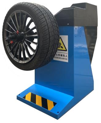 China Auto Tracking Tire Wheel Balancer 70kg LIBA Full Automatic Balancing Machine Blue for sale