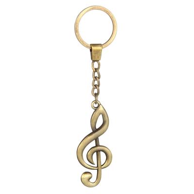 China Metal Copper Music Symbol Key Chain Pendant Backpack Accessory Key Chain A Large Number Of Spot Gift Key Chain Wholesale for sale