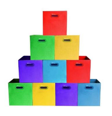 China Hot Sale Collapsible Nonwoven Fabric Collapsible Storage Box for sale