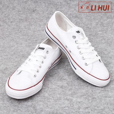 China Cotton Fabric/Canvas/Straw Italy White Canvas Shoes Wholesale School Rubber Black Stylish Sneakers/Men's Canvas Casual Shoes for sale