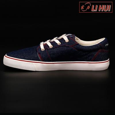 China Cotton fabric/cheap canvas men's casual shoes/low price old rubber fashion canvas for sale